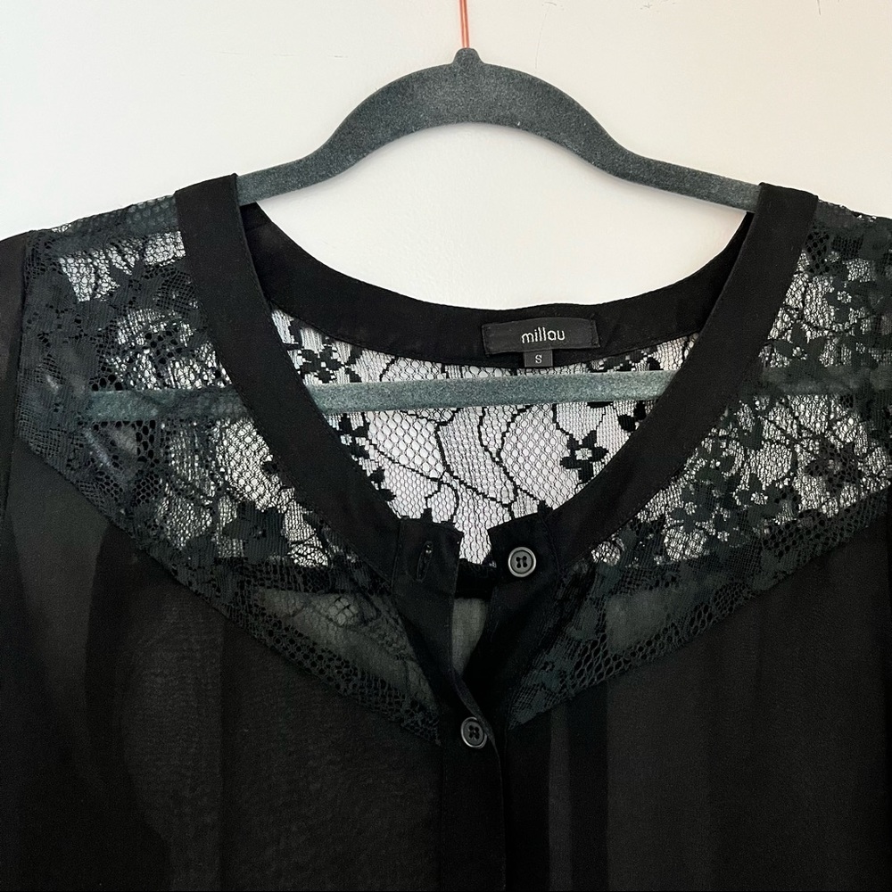 Sheer button up - Picture 2 of 2